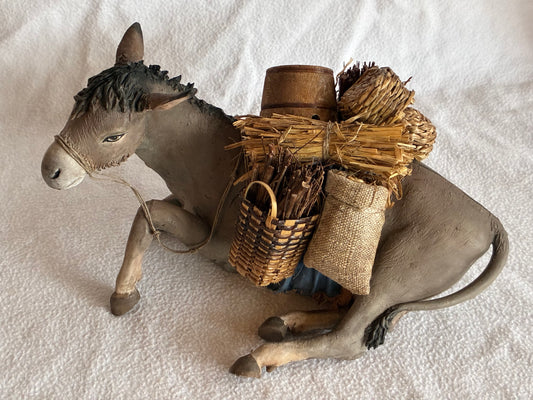 Esel liegend, bepackt 30 cm