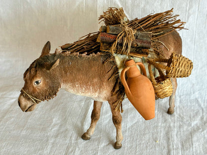 Esel stehend mit Gepäck 30 cm