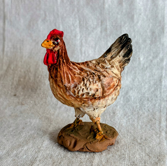 Henne stehend 13 cm
