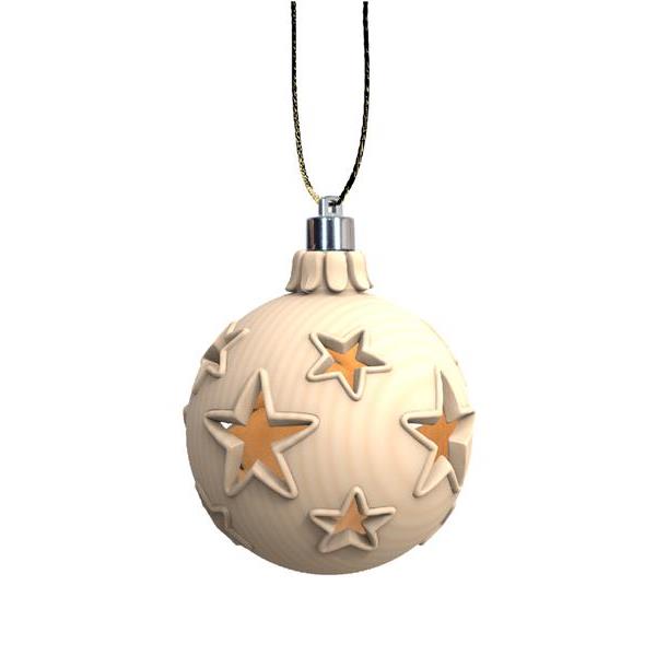 Weihnachtskugel Sterne LED