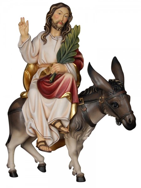 Jesus mit Palmzweig auf Esel 01541658E