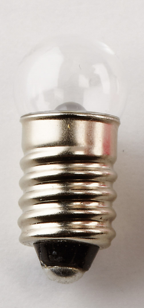 LED-Lämpchen mit Fassung, Kabel, Stecker und Reflektor 3,5 Volt E10, Krippenbeleuchtung